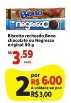 Mini Extra Nestlé - biscoito recheado bono chocolate ou negresco original oferta