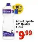 Mini Extra Quality - álcool líquido 46° 1 litro oferta