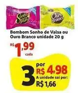 Mini Extra Lacta - bombom sonho de valsa ou ouro branco unidade oferta