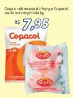 Supermercados Savegnago Coxa e sobrecoxa de frango Copacol ou Seara congelada oferta