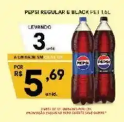 Supermercados Savegnago Pepsi regular e black pet 1,5l oferta