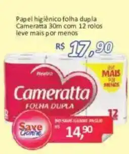 Supermercados Savegnago Papel higiênico folha dupla cameratta oferta