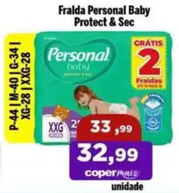 Copercana Fralda Personal Baby Protect & Sec oferta