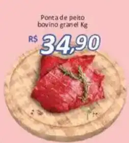 Supermercados Savegnago Ponta de peito bovino granel oferta