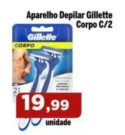 Copercana Aparelho Depilar Gillette Corpo C/2 oferta