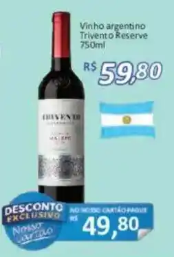Supermercados Savegnago Vinho argentino trivento reserve oferta