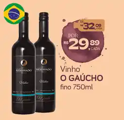 Cometa Supermercados Vinho o gaúcho oferta