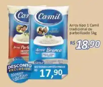 Supermercados Savegnago Arroz tipo 1 Camil tradicional ou parboilizado oferta