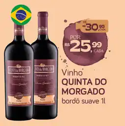 Cometa Supermercados vinho quinta do morgado bordô suave oferta