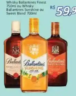 Supermercados Savegnago Whisky Ballantines Finest ou Whisky Ballantines Sunshine ou Sweet Blend oferta