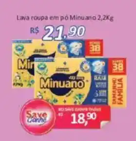 Supermercados Savegnago Lava roupa em pó Minuano oferta