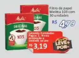 Supermercados Savegnago Filtro de papel melitta 103 oferta