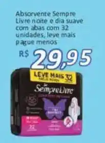 Supermercados Savegnago Absorvente sempre livre noite e dia suave oferta