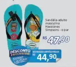 Supermercados Savegnago Sandália adulto masculina havaianas simpsons - o par oferta