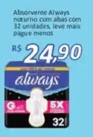 Supermercados Savegnago Absorvente always noturno com abas oferta