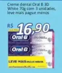 Supermercados Savegnago Creme dental Oral B 3D White oferta