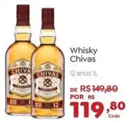 Novo Atacarejo Whisky Chivas 12 anos 1L oferta