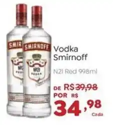 Novo Atacarejo Vodka Smirnoff oferta