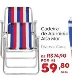 Novo Atacarejo Cadeira de Alumínio Alta Mor oferta