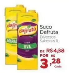 Novo Atacarejo Suco Dafruta Diversos Sabores oferta