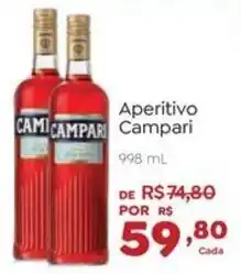 Novo Atacarejo Aperitivo Campari oferta