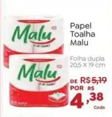 Novo Atacarejo Papel toalha malu oferta