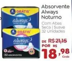 Novo Atacarejo Absorvente always noturno oferta