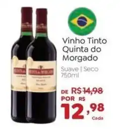 Novo Atacarejo Vinho Tinto Quinta do Morgado oferta