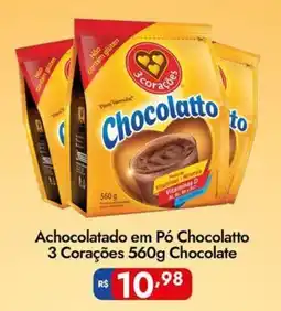 Supermercados Rondon Achocolatado em Pó Chocolatto 3 Corações oferta