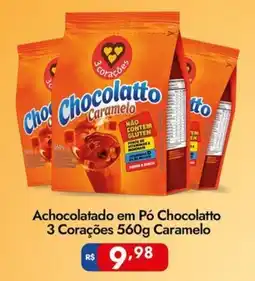 Supermercados Rondon Achocolatado em Pó Chocolatto 3 Corações Caramelo oferta