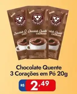Supermercados Rondon Chocolate Quente 3 Corações em Pó oferta