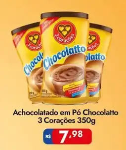 Supermercados Rondon Achocolatado em Pó Chocolatto 3 Corações oferta
