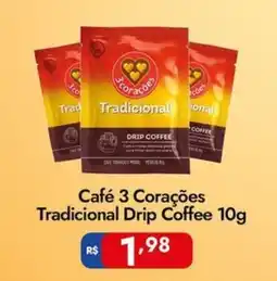 Supermercados Rondon Café 3 Corações Tradicional Drip Coffee oferta