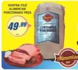 Super Varejista Contrafilé alimentar porcionado peça oferta