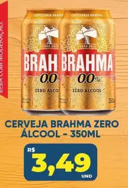 Tatico Cerveja brahma zero álcool oferta