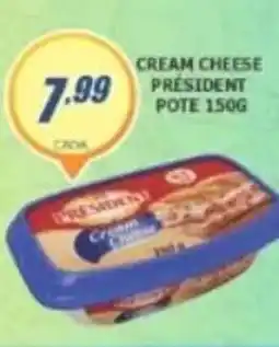 Super Varejista Cream cheese presidente oferta