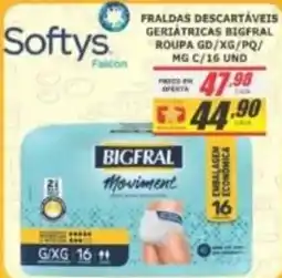 Super Varejista Fraldas descartáveis geriátricas bigfral oferta
