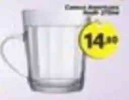 Amarelinha supermercados Caneca de vidro oferta
