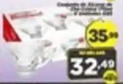 Amarelinha supermercados Conjunto de 4 copos de vidro oferta