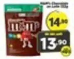 Amarelinha supermercados M&M'S oferta