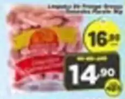Amarelinha supermercados Linguiça De Presunto Serrano oferta