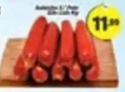 Amarelinha supermercados Salsichas 1/2 Pole oferta