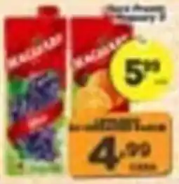 Amarelinha supermercados suco de uva e laranja oferta