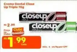 Econômico Atacadão Creme Dental Close Up Triple oferta