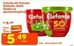 Econômico Atacadão Extrato de Tomate Elefante oferta