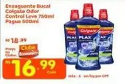 Econômico Atacadão Enxaguante bucal colgate odor control leve oferta