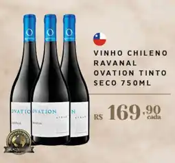 Empório Bahamas vinho chileno ravanal ovation tinto seco oferta
