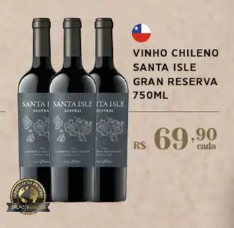 Vinho chileno santa isle gran reserva