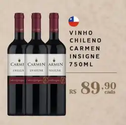 Empório Bahamas vinho chileno carmen insigne oferta