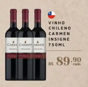 Vinho chileno carmen insigne